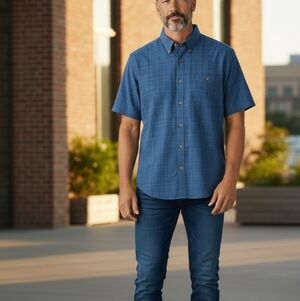 Short Sleeve Men's XL Slim Men's  Short SleeveShirts.